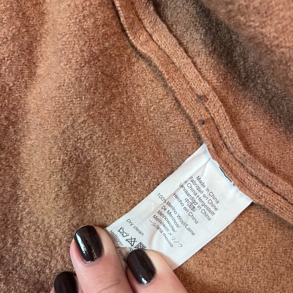 Madewell Lisbon Sweater Jacket in Heather Fawn Size S - Picture 4 of 6